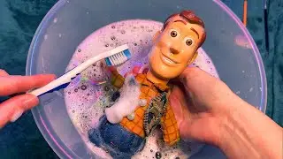 ASMR Cleaning Woody (Whispered Toy Restoration)