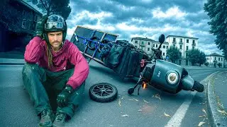 Can I Ride a Solar Powered Scooter 1000 Miles, ITALY to BULGARIA? Ep. 2 (Catastrophic Failure)