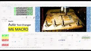 CNC Mach4 Automatic Toolchanger M6 Macro - Easy Setup Tutorial [German] + Engl. Subs