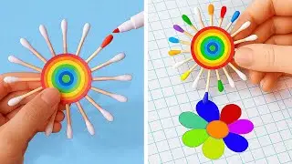 BRILLIANT ART CRAFTS AND HACKS || Rich VS Poor School Art Challenge by 123 GO SCHOOL