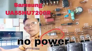 How to to repair Samsung UA55HU7200R no power#gertechph