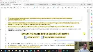 Understanding Hiring Your Colorado Real Estate Broker Using Exclusive Right to Buy Form