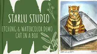 Drypoint Etching Demo - Etch, Print, Paint