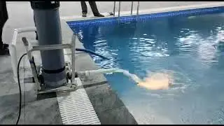 Water filter pump recycling for swimming pool