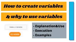 What are Variables |  Why to use variables | Variables in Scratch