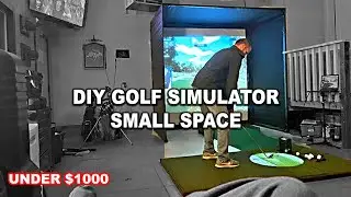 DIY Budget Home Golf Simulator in Small Space, Garage, Apartment Tutorial