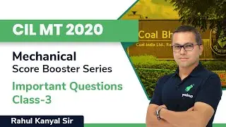 Practice Session | CIL MT 2020 | Production, Industrial & Maths  | Rahul Sir | Gradeup