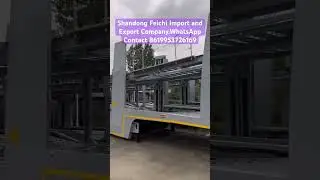 Screw semi-trailer for automobile transportation