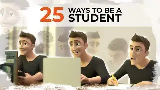 25 ways to be a student | 3D Animation | MAYA 2022.