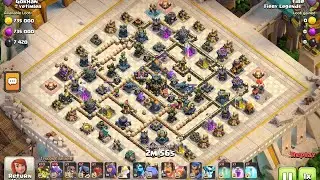 ⭐️⭐️⭐️Max TH 17 without Grand Warden. Legends League attack strategy #1