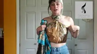 Ways to Wear A Small Silk Square Scarf
