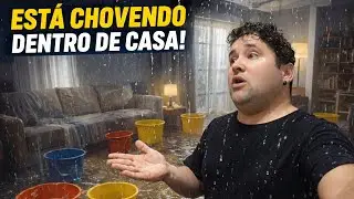 Está chovendo dentro da minha casa em Portugal com estas tempestades