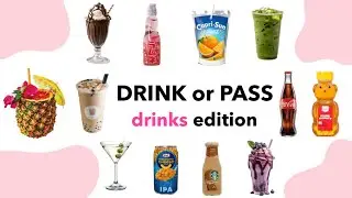 DRINK or PASS😋| Drinks Edition🧋🍹🧃