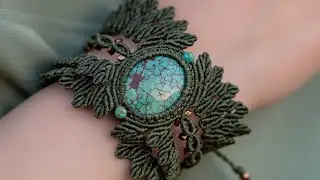 How to Make a Turquoise Macramé Bracelet | Step-by-Step Tutorial