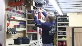 AWESOME ROLLING TOOL BOX: WORK LIGHT CHARGING STATION