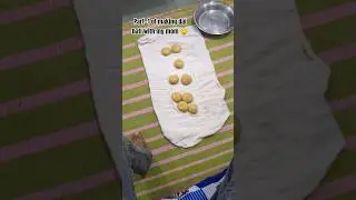 Part - 1 of making dal bati with my mom #ytshorts #dalbatirecipe #dalbatichurma