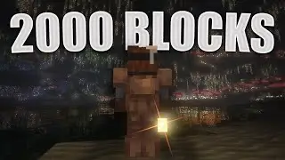 This Modpack spawns you 2000 BLOCKS underground.
