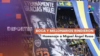 Te lo cuento deportes | Argentina | Boca y Millonarios rindieron homenaje a  Miguel &Aacute;ngel Russo