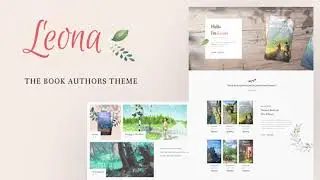 Leona - WordPress Theme for Book Writers and Authors | Themeforest Website Templates and Themes