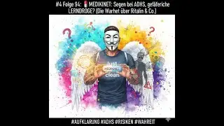 #4 Folge 94: 💊 MEDIKINET: Segen bei ADHS, gef&auml;hrliche LERNDROGE? (Die Wahrheit &uuml;ber Ritalin & Co.)