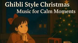 Warm Winter Piano Café ☕ | Ghibli Style Christmas Music for Calm Moments