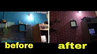Wall Painting Of Red Brick Design 👌