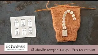 Row counter chain in wood - French version