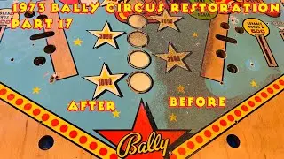 Cleaning the Playfield- 1973 Bally Circus EM Pinball Machine Restoration - Part 17