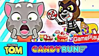🍭 Talking Tom Candy Run 🍭 GamePlay Tom Saves Angela &hearts; | Tom The Singer
