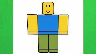 Como dibujar a Noob de Roblox paso a paso