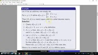 DISCRETE METRIC SPACE