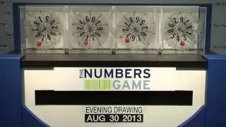 Evening Numbers Game Drawing: Friday, August 30, 2013