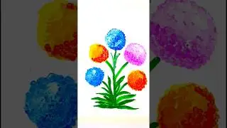Dot Flower Acrylic Painting 🌸 | Easy Dot Mandala Art for Beginners | Step by Step