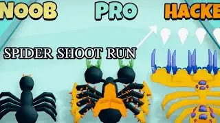 NOOB vs PRO vs HACKER spider shoot run #gaming#spiderman#trending
