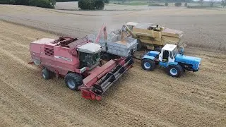 ŻNIWA 2023/TRANSPORT ŁAMAŃCAMI 2X T150 K/NEW HOLLAND TX 36/MASSEY FERGUSON 40 / GR RUTECKI