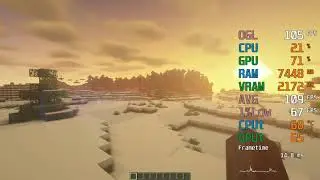 GeForce GTX 1660 -- AMD Ryzen 5 5600G -- Minecraft FPS Test BSL Shaders