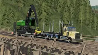 HAULING A HEAVY LOAD | FS19 SWITCH BACH CANYON TIME LAPSE | EPISODE #1