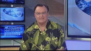Joe explains his aloha shirt