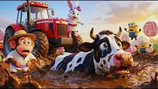 Mega Rescue Mission! 🚑 Bunny, Banzo & Minions Save the Poor Animals 🐄🐘🍭