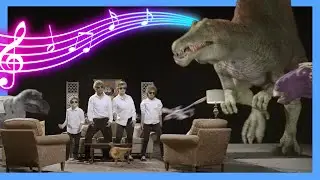 🕶 Dino Shades at Night Song 🎶 ! Rock with the Raptors! 🦖 | @DinoKids | Dinosaur Song for Kids