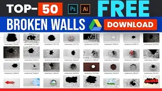 Broken Walls Background design Photoshop Illustrator Bangla English tutorial Free Download stock ima