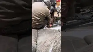 The beating #beating #removal #bumper #dent #hammer #bodywork #chevy #couch #iphone