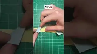 Making an origami car 🚗 #origami #car