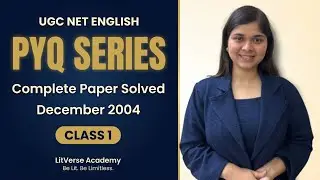 June 2026 UGC NET English Preparation | PYQ Class 1