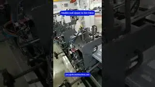 Double seal zipper inline vavle bag making machine #bagmaking #pouchmaking #bagmakingmachine