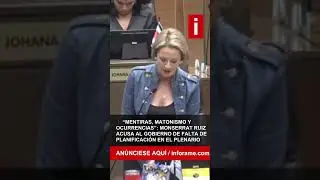 Monserrat Ruiz acusa al gobierno de falta de planificaci&oacute;n en el Plenario
