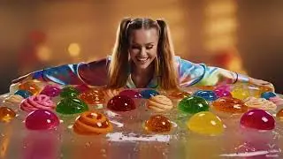 🌈 Rainbow Jelly ASMR 😴💧 Soft Jelly Touching for Deep Sleep (No Talking)