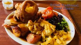 vlog｜Woodthorpe Garden Centre Restaurant  carvery  british food roast dinner  英国传统晚餐