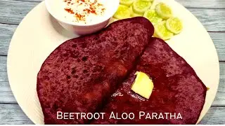 Aloo Stuffed Beetroot Paratha | Aloo Paratha