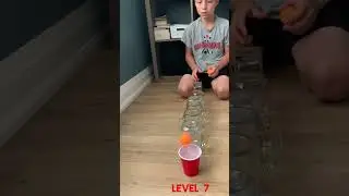 Level 1 to 10 Ping-Pong Glass Trick Shots
